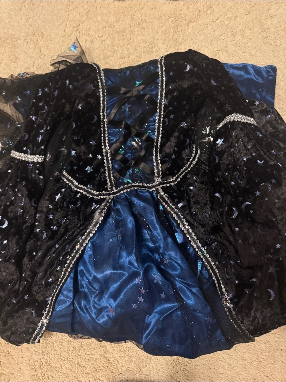 Spirit Midnight Sorceress Blue & Black Costume - Picture 2 of 4